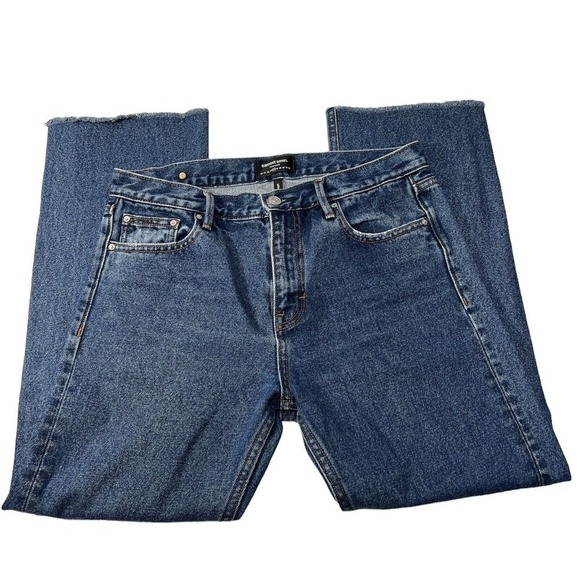 Earnest Sewn Victoria High Waisted Straight Raw‎ Hem Women’s Jeans Size 27 - Picture 1 of 12
